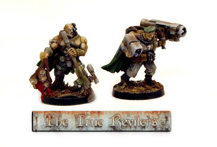 First two scouts - a sniper and sergeant with a missile launcher. I plan to have at least 2 sniper scout teams.